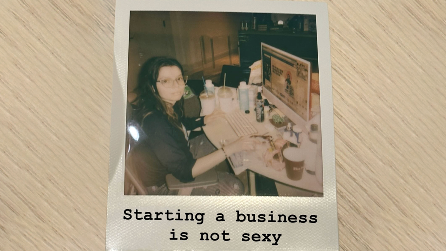 Daniella Pierson during the start-up days