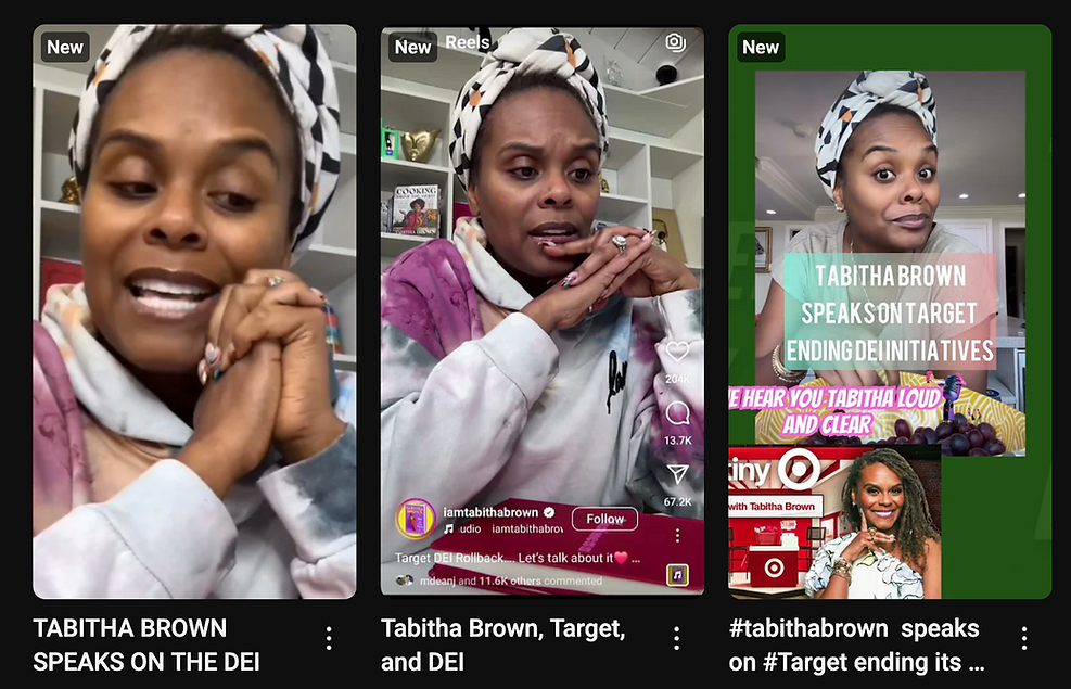 Tabitha Brown talks DEI & Target
