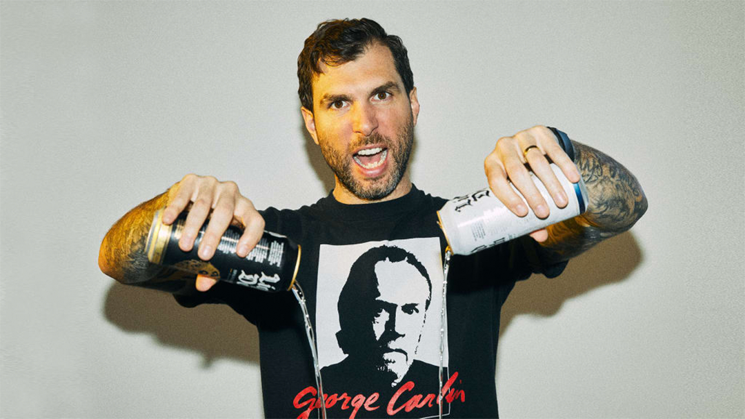 why branding is important liquid death founder pouring out water from liquid death cans