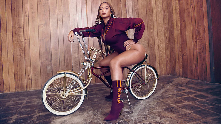 Music artist - Beyoncé representing Ivy Park Adidas collaboration.