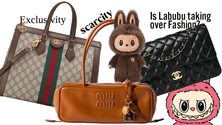 labubu trend photo of labubu with designer bags