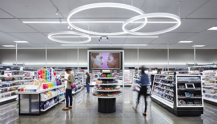 photo of Target Accelerator Retail Brands in beauty section of store